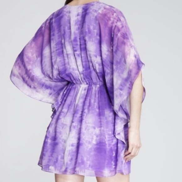 Alice + Olivia Purple Watercolor Dress - Picture 2 of 8